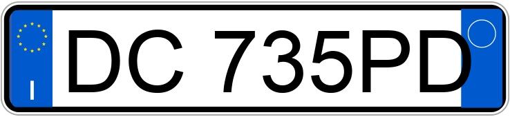 Numer rejestracyjny DC735PD posiada CHEVROLET Nubira 2a serie