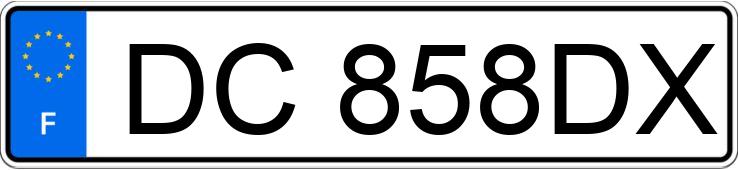 Numer rejestracyjny DC858DX posiada PEUGEOT 208
