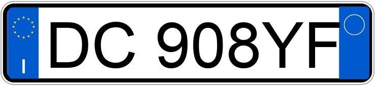 Numer rejestracyjny DC908YF posiada OPEL Meriva 1a serie