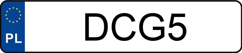 Numer rejestracyjny DCG 5 posiada CHEVROLET CAPRICE - DCG5