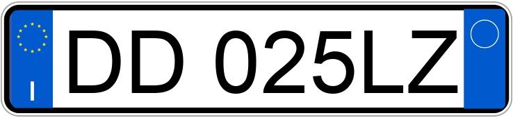 Numer rejestracyjny DD025LZ posiada FIAT Punto 3a serie