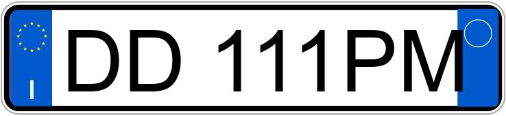 Numer rejestracyjny DD111PM posiada FORD Fiesta 5a serie