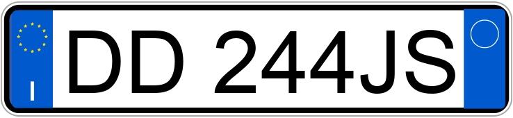 Numer rejestracyjny DD244JS posiada SUZUKI Swift