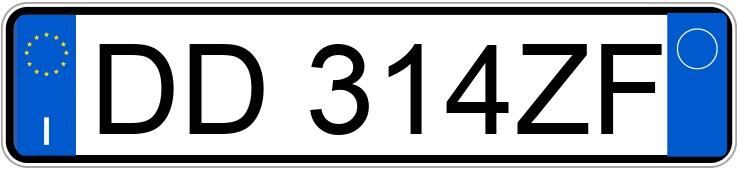 Numer rejestracyjny DD314ZF posiada VOLKSWAGEN Golf 5a serie