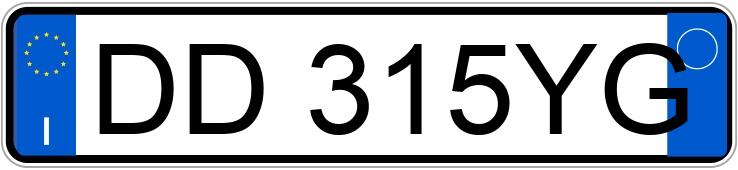 Numer rejestracyjny DD315YG posiada VOLKSWAGEN Golf 5a serie