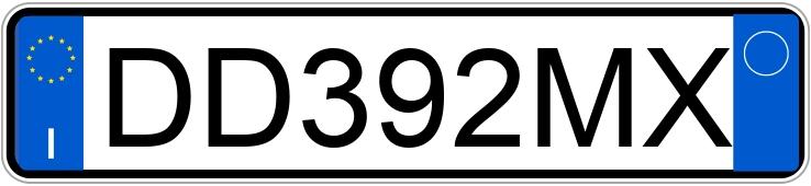 Numer rejestracyjny DD392MX posiada FIAT Panda 2a serie Numer rejestracyjny DD392MX posiada FIAT Panda 2a serie