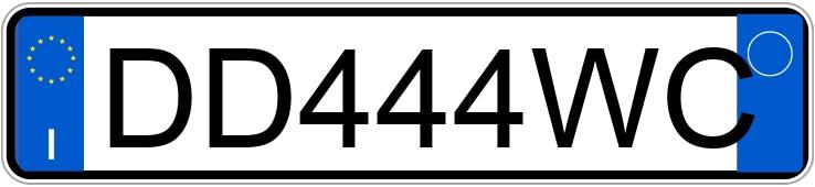 Numer rejestracyjny DD444WC posiada FIAT Panda 2a serie Numer rejestracyjny DD444WC posiada FIAT Panda 2a serie