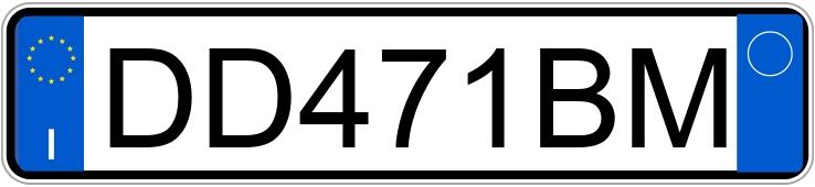 Numer rejestracyjny DD471BM posiada CITROEN C2