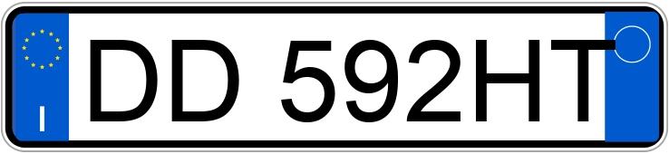 Numer rejestracyjny DD592HT posiada FIAT Grande Punto