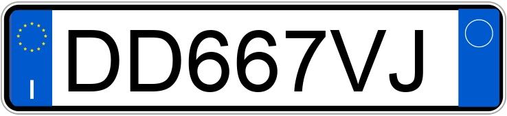 Numer rejestracyjny DD667VJ posiada FIAT Grande Punto