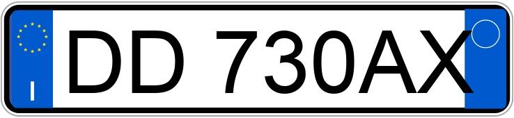 Numer rejestracyjny DD730AX posiada BMW X5