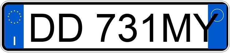 Numer rejestracyjny DD731MY posiada FIAT Panda 2a serie Numer rejestracyjny DD731MY posiada FIAT Panda 2a serie