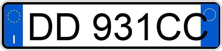 Numer rejestracyjny DD931CC posiada FIAT Grande Punto