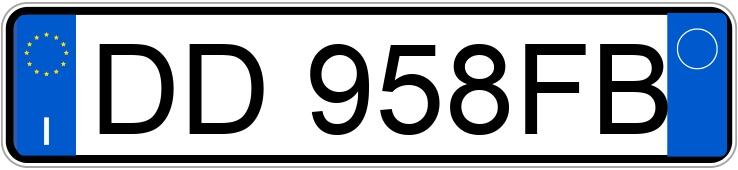 Numer rejestracyjny DD958FB posiada BMW Serie 3