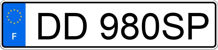 Numer rejestracyjny DD980SP posiada AUDI A3 SPORTBACK