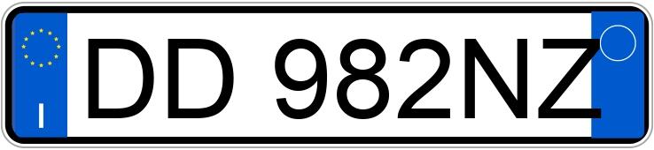 Numer rejestracyjny DD982NZ posiada MERCEDES Classe A
