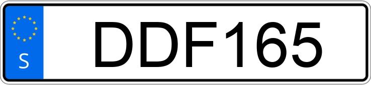 Numer rejestracyjny DDF165 posiada Suzuki Swift IV