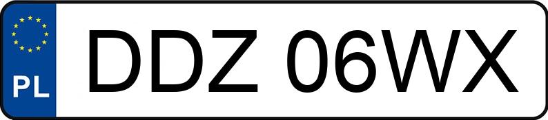 Numer rejestracyjny DDZ 06WX posiada MAZDA 6 - DDZ06WX