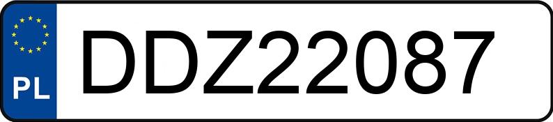 Numer rejestracyjny DDZ 22087 posiada TOYOTA AVENSIS - DDZ22087 Numer rejestracyjny DDZ 22087 posiada TOYOTA AVENSIS - DDZ22087