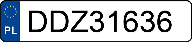 Numer rejestracyjny DDZ 31636 posiada OPEL MERIVA - DDZ31636