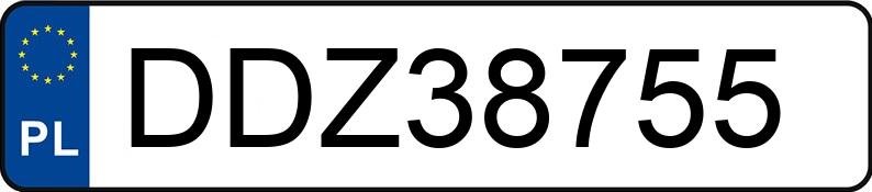 Numer rejestracyjny DDZ 38755 posiada SUBARU IMPREZA - DDZ38755