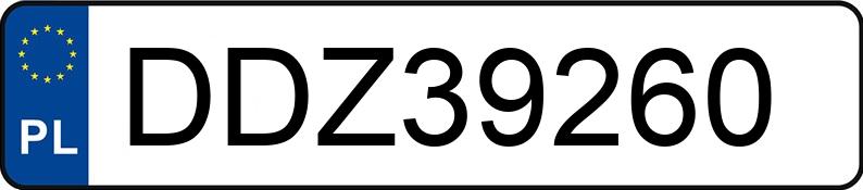 Numer rejestracyjny DDZ 39260 posiada FORD MONDEO - DDZ39260