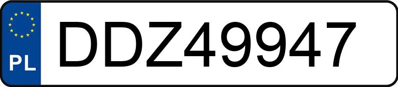Numer rejestracyjny DDZ 49947 posiada VOLKSWAGEN GOLF 1.3 - DDZ49947