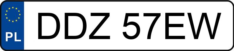 Numer rejestracyjny DDZ 57EW posiada VOLKSWAGEN GOLF 1.6 - DDZ57EW Numer rejestracyjny DDZ 57EW posiada VOLKSWAGEN GOLF 1.6 - DDZ57EW