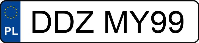 Registreringsnummeret DDZ MY99 har ZNEN FALCON - DDZMY99