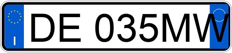 Numer rejestracyjny DE035MW posiada VOLKSWAGEN Jetta 2a serie Numer rejestracyjny DE035MW posiada VOLKSWAGEN Jetta 2a serie