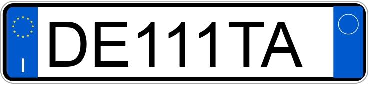 Numer rejestracyjny DE111TA posiada SUZUKI Swift