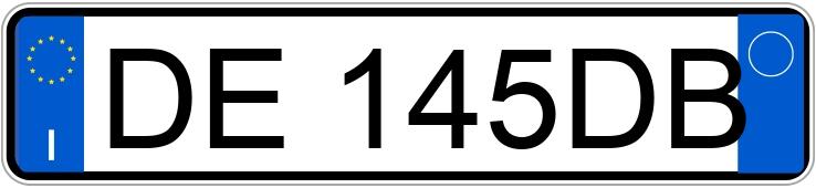 Numer rejestracyjny DE145DB posiada FIAT Punto 3a serie