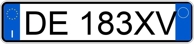 Numer rejestracyjny DE183XV posiada MAZDA Mazda3 1a serie