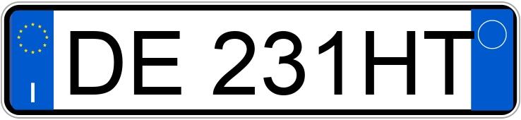 Numer rejestracyjny DE231HT posiada FIAT Grande Punto