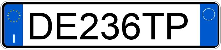 Numer rejestracyjny DE236TP posiada FIAT 600