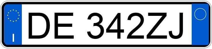 Numer rejestracyjny DE342ZJ posiada FIAT Grande Punto