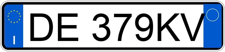 Numer rejestracyjny DE379KV posiada FIAT Panda 2a serie