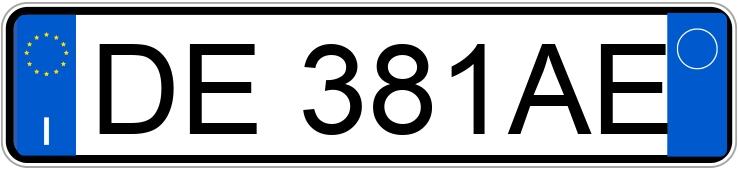 Numer rejestracyjny DE381AE posiada OPEL Meriva 1a serie Numer rejestracyjny DE381AE posiada OPEL Meriva 1a serie