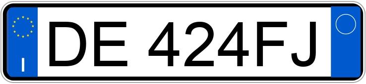 Numer rejestracyjny DE424FJ posiada FORD Fiesta 5a serie