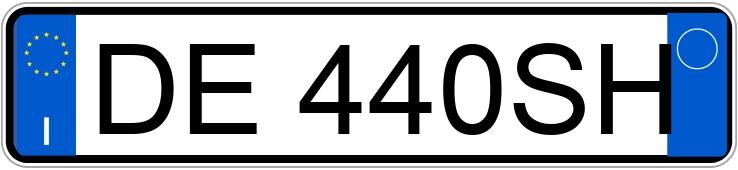 Numer rejestracyjny DE440SH posiada LANCIA Ypsilon 2a serie