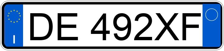 Numer rejestracyjny DE492XF posiada VOLKSWAGEN Polo 4a serie Numer rejestracyjny DE492XF posiada VOLKSWAGEN Polo 4a serie