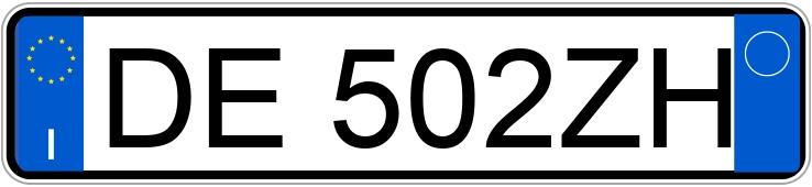 Numer rejestracyjny DE502ZH posiada FIAT Panda 2a serie