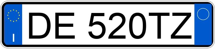 Numer rejestracyjny DE520TZ posiada TOYOTA RAV4 3a serie