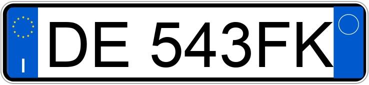 Numer rejestracyjny DE543FK posiada NISSAN Note