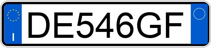 Numer rejestracyjny DE546GF posiada FIAT Punto 3a serie