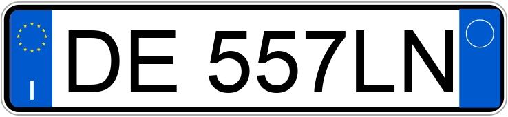 Numer rejestracyjny DE557LN posiada TOYOTA Yaris 2a serie Numer rejestracyjny DE557LN posiada TOYOTA Yaris 2a serie