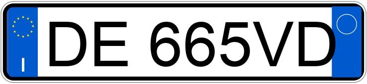 Numer rejestracyjny DE665VD posiada LANCIA Musa