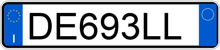 Numer rejestracyjny DE693LL posiada FIAT Panda 2a serie