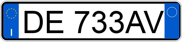 Numer rejestracyjny DE733AV posiada BMW Serie 5