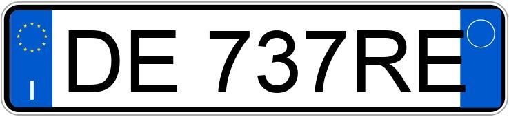 Numer rejestracyjny DE737RE posiada FORD Fiesta 5a serie